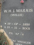 MARAIS W.H.J. 1936-2001