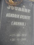 JOUBERT Hendrik Gysbert 1910-2002