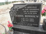 ROSSOUW Chris 1931-2003