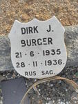 BURGER Dirk J. 1935-1936