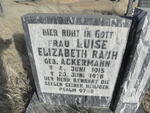 RAUH Luise Elizabeth nee ACKERMANN 1915-1978