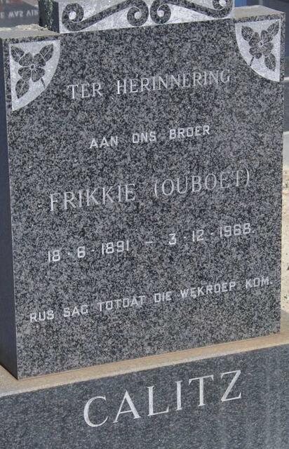 CALITZ Frikkie 1891-1968