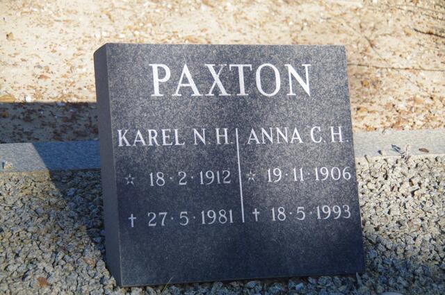 PAXTON Karel N.H. 1912-1981 & Anna C.H. 1906-1993