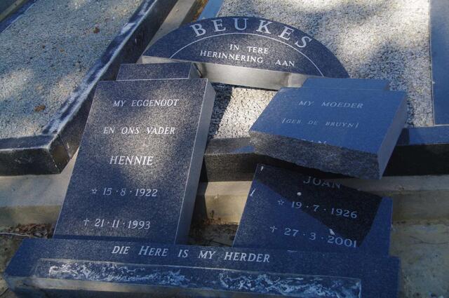 BEUKES Hennie 1922-1993 & Joan de BRUYN 1926-2001