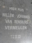 VERMEULEN Willem Johannes Van Rensburg 1942-2007
