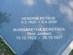 TERBLANCHE Hendrik Petrus 1926-2000 & Margaretha Dorethea JONKER 1923-1997