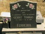FERREIRA Gerrit Thomas 1956-1985