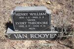 ROOYEN Henry William, van 1892-1965 :: VAN ROOYEN Evert Theodore 1935-2006