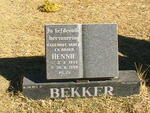 BEKKER Hennie 1954-1999