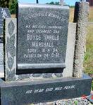 MARSHALL Boyce Harold 1894-1962