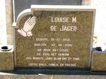 JAGER Louise M., de 1958-1996