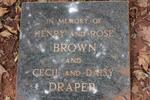 BROWN Henry & Rose :: DRAPER Cecil & Daisy