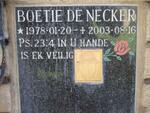 NECKER Boetie, de 1978-2003
