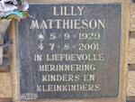 MATTHIESON Lilly 1929-2001
