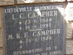 CAMPHER L.C. 1924-1997 & M.K.E. 1924-