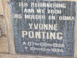 PONTING Yvonne 1935-1994
