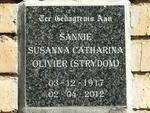 OLIVIER Susanna Catharina nee STRYDOM 1917-2012