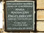 ENGELBRECHT Maria Magdalena nee VON BENECKE 1940-2008