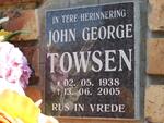 TOWSEN John George 1938-2005