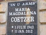 COETZER Maria Magdalena 1943-2012
