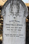 DICKS Dorathea L. 1883-1905