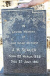 SEAGER A.M. 1888-1951