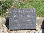 VYVER J.F., van der 1903-1980