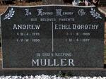 MULLER Andrew 1873-1956 &  Ethel Dorothy 1905-1977