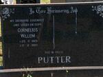 PUTTER Cornelius Willem 1925-1983