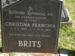 BRITS Christina Francina 1895-1980