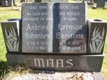 MAAS Andries Johannes 1927-1987 & Hermina Christina 1928-2008