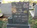 McCRATE John 1926-1987