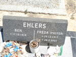 EHLERS Ben 1918- & Freda PHYFER 1917-2001