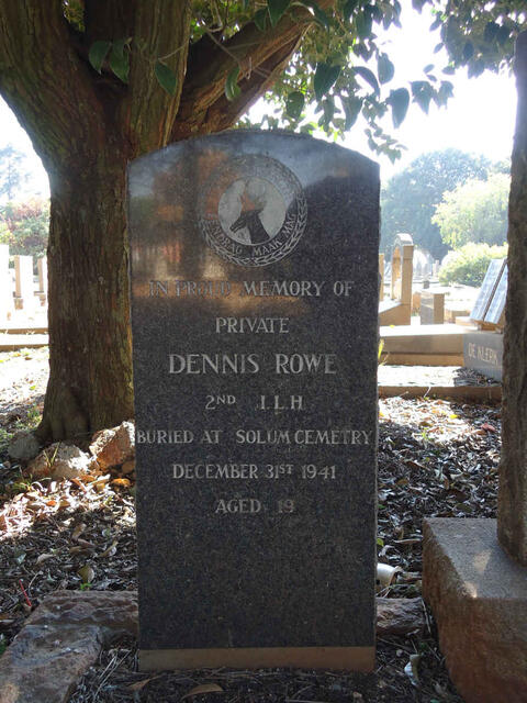 ROWE Dennis -1941 :: ROWE John Lofflin -1939 & Zoë Alys 1893-1973 :: ROWE Patrick -1942