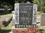 OPPERMAN Petrus J.J. 1908-1977 & Christina G. STRYDOM 1912-1979
