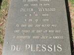PLESSIS Pieter Wynand, du 1903-1976