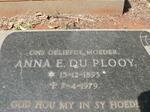 PLOOY Anna E., du 1893-1979