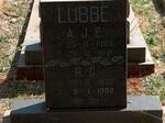 LUBBE A.J.E 1928-1981 & R.G. 1922-1992