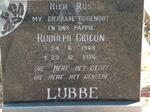 LUBBE Rudolph Gideon 1948-1976
