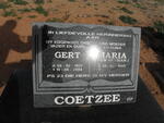 COETZEE Gert 1937-2004 & Maria SNYMAN 1945-