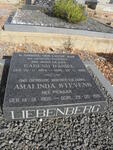 LIEBENBERG Barend Daniel 1904-1989 & Amalinda Stevens PIENAAR 1905-1991