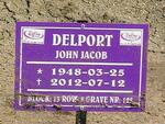 DELPORT John Jacob 1948-2012