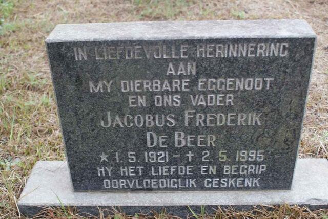 BEER Jacobus Frederik, de 1921-1995