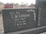 GORDON E.W. nee JONES 1934-1981