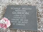 GORDON Schalk Willem Wentzel 1959-2006