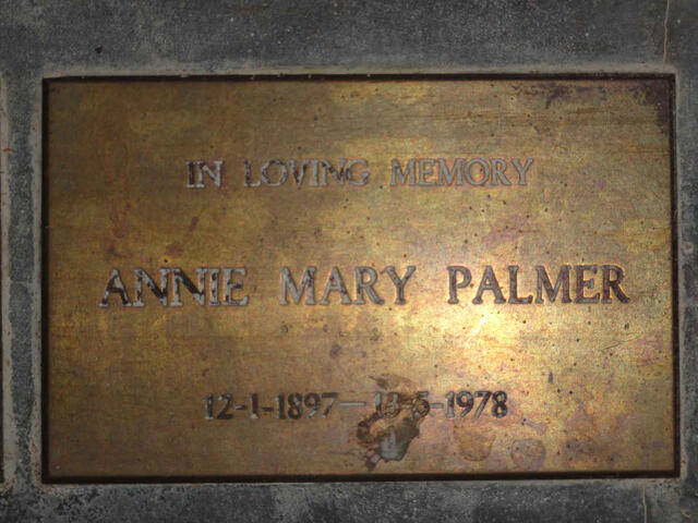 PALMER Annie Mary 1897-1978