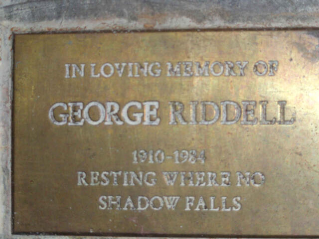 RIDDELL George 1910-1984