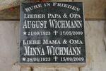 WICHMAN August 1923-2009 & Minna 1923-2009