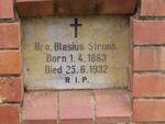 STRUNK Blasius 1863-1932