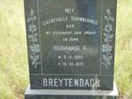 BREYTENBACH Hermanus A. 1902-1971